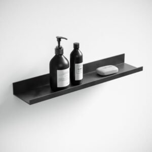 Minimalist Matte Black Wall Shelf