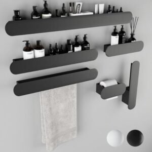 ModWall™ Modern Bathroom Organizer Set
