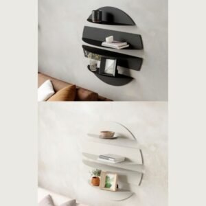 Modern Circular Wall Shelf Set