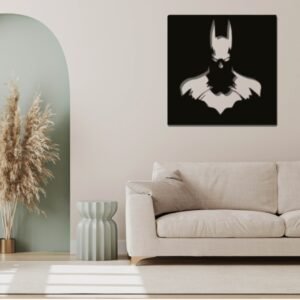 Dark Knight Silhouette Canvas Wall Art