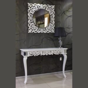 Baroque Elegance Console Table & Mirror Set