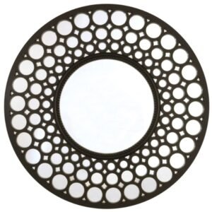 Ornate Circle Frame Round Wall Mirror