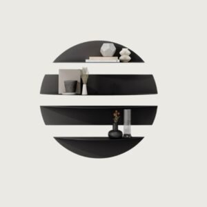 Modern Semi-Circle Wall Shelves Set