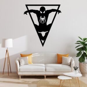Symbiote Spider Wall Decal – Geometric Venom Design