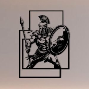 Roman Warrior Wooden Wall Art