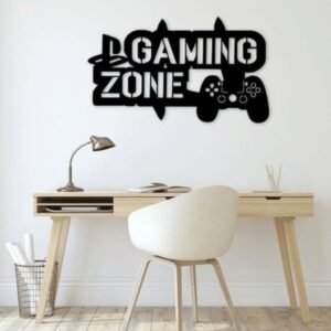 "Gaming Zone Wall Art – PlayStation Controller Design"